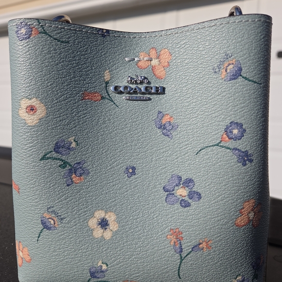 Coach Mini Town Bucket Purse Light Blue - Picture 12 of 14